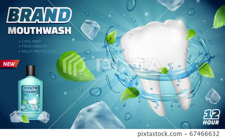 Cool mint mouthwash ads 67466632