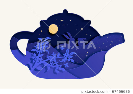 Mid autumn festival illustration 67466686