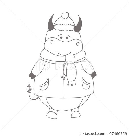 Year of the bull. Ox coloring page The animals are Year of the bull. Ox coloring page The animals are 67466759
