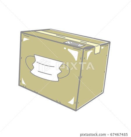 Cardboard box with mask Cardboard box with mask 67467485