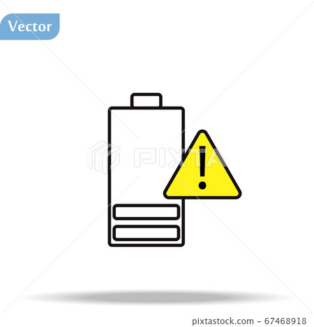 Battery icon or logo in modern line style. High quality gray outline pictogram for web site design and mobile apps. Vector illustration on a white background. Battery icon or logo in modern line style. High quality gray outline pictogram for web site design and mobile apps. Vector illustration on a white background. 67468918