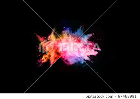 abstract colored dust explosion on a black background.abstract powder splatted background,Freeze motion of color powder exploding/throwing color powder, multicolored glitter texture. abstract colored dust explosion on a black background.abstract powder splatted background,Freeze motion of color powder exploding/throwing color powder, multicolored glitter texture. 67468981