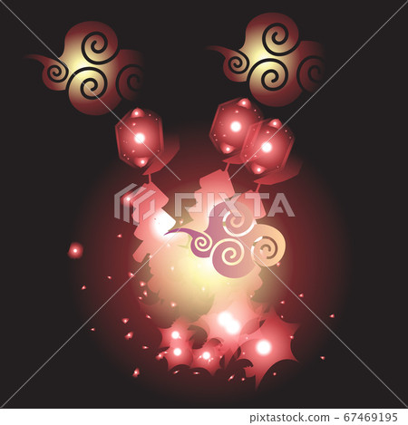Chinese New Year greeting card of year vector Chinese New Year greeting card of year vector 67469195