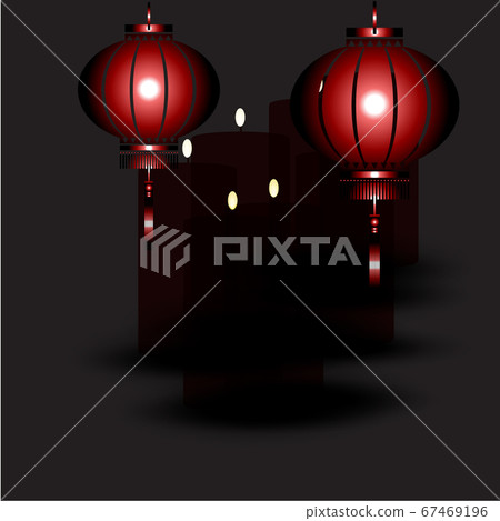 Chinese New Year greeting card of year vector Chinese New Year greeting card of year vector 67469196