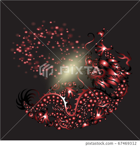 Chinese New Year greeting card of year vector Chinese New Year greeting card of year vector 67469312