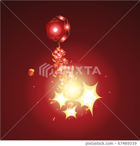 Chinese New Year greeting card of year vector 67469339