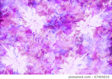 Powder explosion. Closeup of a purple dust particle explosion isolated on white. Abstract background. 67469810