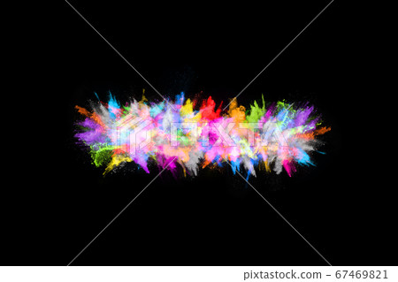 abstract colored dust explosion on a black background.abstract powder splatted background,Freeze motion of color powder exploding/throwing color powder, multicolored glitter texture. abstract colored dust explosion on a black background.abstract powder splatted background,Freeze motion of color powder exploding/throwing color powder, multicolored glitter texture. 67469821