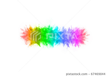 abstract powder splatted background. Colorful powder explosion on white background. Colored cloud. Colorful dust explode. Paint Holi. abstract powder splatted background. Colorful powder explosion on white background. Colored cloud. Colorful dust explode. Paint Holi. 67469844