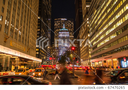 《New York》 Night view of Manhattan, Midtown office district 《New York》 Night view of Manhattan, Midtown office district 67470265