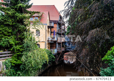 Picturesque view of the Old Town of Stade Picturesque view of the Old Town of Stade 67470413