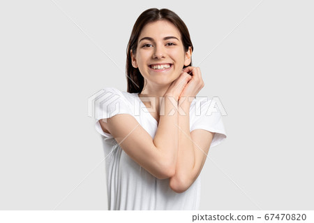 happy woman portrait affection love amused smiling 67470820