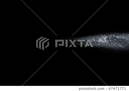 White powder explosion on black background. Colored cloud. Colorful dust explode. Paint Holi. 67471771
