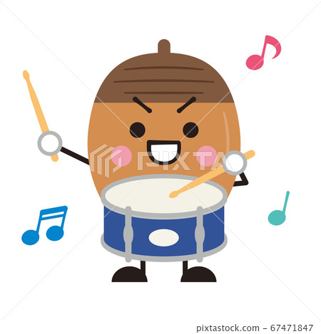Small drum Snare drum Acorn Acorn Music presentation Concert Concert Musical instrument illustration 67471847