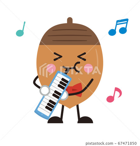 Keyboard harmonica acorn acorn music concert concert music instrument illustration Keyboard harmonica acorn acorn music concert concert music instrument illustration 67471850