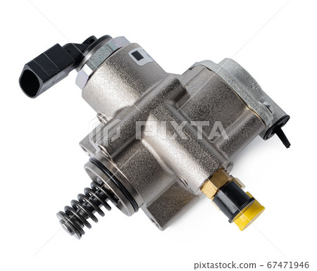 New petrol pump isolated on white background. 67471946