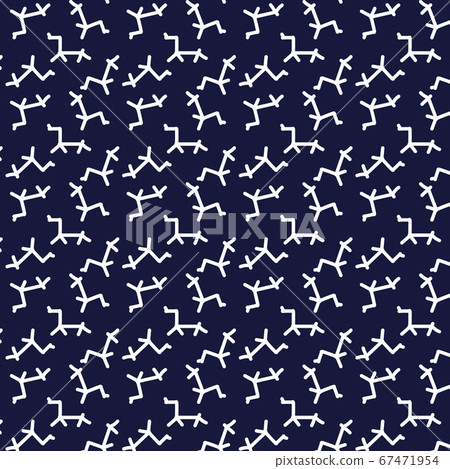 Seamless repeat pattern of hand drawn abstract... - Stock Illustration ...