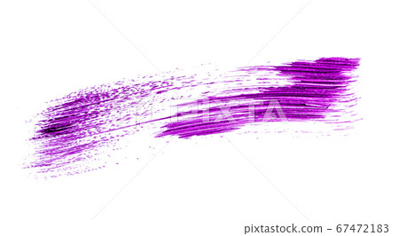 Purple lipstick swatch isolated on white background Purple lipstick swatch isolated on white background 67472183
