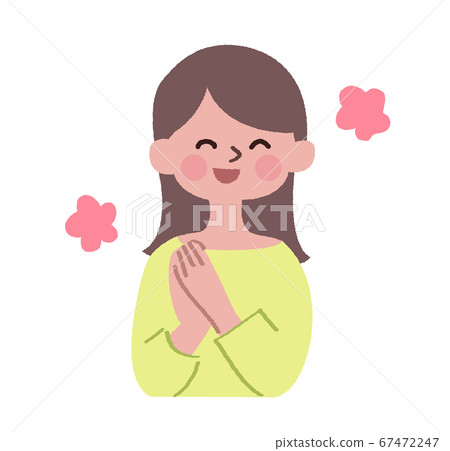 一個沒有乾線就輕鬆微笑的女人 67472247