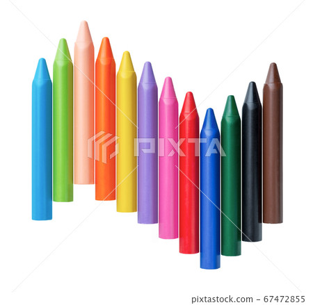 Group of bright multicolor crayons Group of bright multicolor crayons 67472855