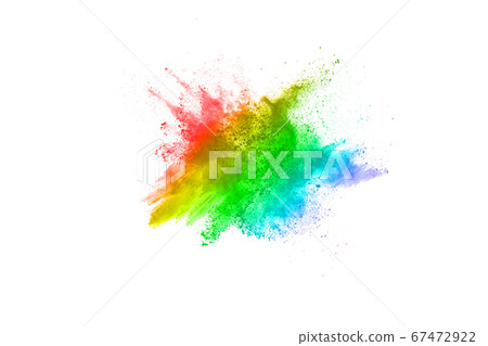 abstract powder splatted background. Colorful powder explosion on white background. Colored cloud. Colorful dust explode. Paint Holi. abstract powder splatted background. Colorful powder explosion on white background. Colored cloud. Colorful dust explode. Paint Holi. 67472922