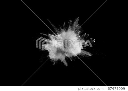 White powder explosion on black background. Colored cloud. Colorful dust explode. Paint Holi. White powder explosion on black background. Colored cloud. Colorful dust explode. Paint Holi. 67473009