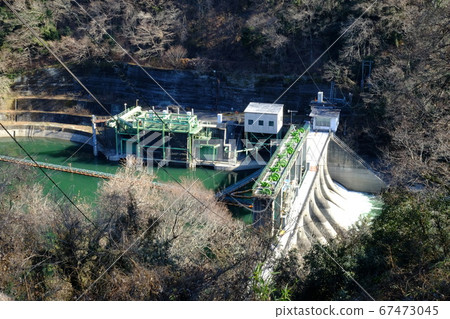 Winter Numamoto Dam [Tsukui, Sagamihara City, January] 67473045