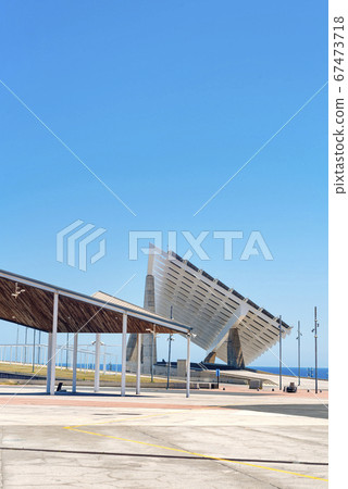 Parc del Forum public park in Barcelona, Spain 67473718