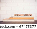 The word TRAINING, letters and copy space 67475377