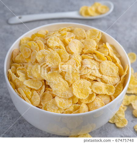 Corn flakes dessert breakfast spoon milk corn flakes with milk コーンフレーク cow milk Corn flakes dessert breakfast spoon milk corn flakes with milk コーンフレーク cow milk 67475748