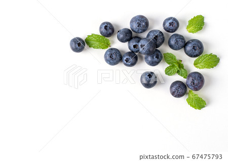Blueberries fruit bowl top view blueberry fruit berries ブルーベリー ベリー フルーツ fruit 67475793