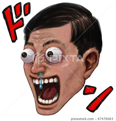 Bald, businessman, thick paint, surprise, open mouth, real, hand-painted, oil painting, Bald, businessman, thick paint, surprise, open mouth, real, hand-painted, oil painting, 67476063