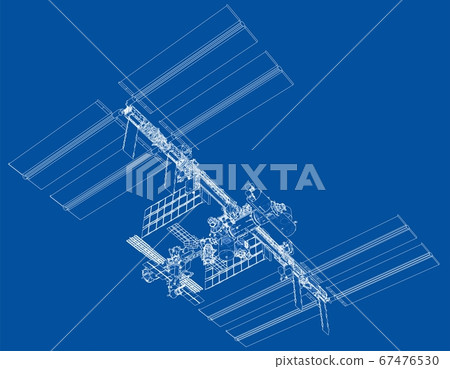 Abstract Spaceship Outline 67476530