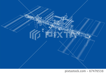 Abstract Spaceship Outline 67476538