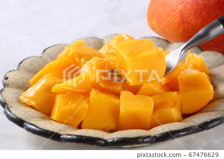 Close up of cut mango 67476629