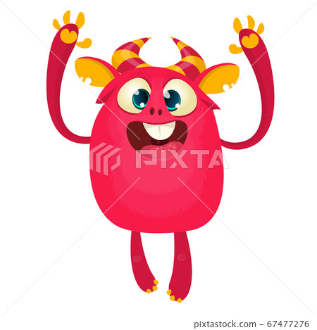 Happy cartoon monster. Vector character Happy cartoon monster. Vector character 67477276