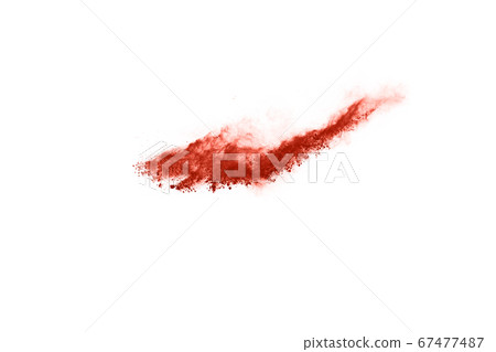living coral color powder explosion on white background. Colored cloud. Colorful dust explode. Paint Holi. living coral color powder explosion on white background. Colored cloud. Colorful dust explode. Paint Holi. 67477487