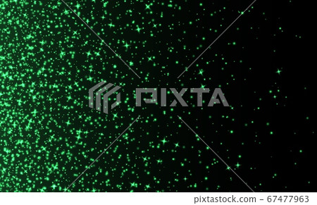 Green sparkles, abstract luminous particles, sparkling stardust on a dark background. Flying Christmas glares and sparks Green sparkles, abstract luminous particles, sparkling stardust on a dark background. Flying Christmas glares and sparks 67477963