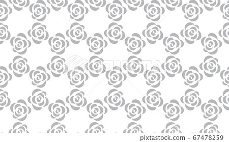 Flower geometric pattern. with roses Seamless - Stock Illustration ...