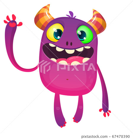 Cartoon funny monster. Halloween vector Cartoon funny monster. Halloween vector 67478390
