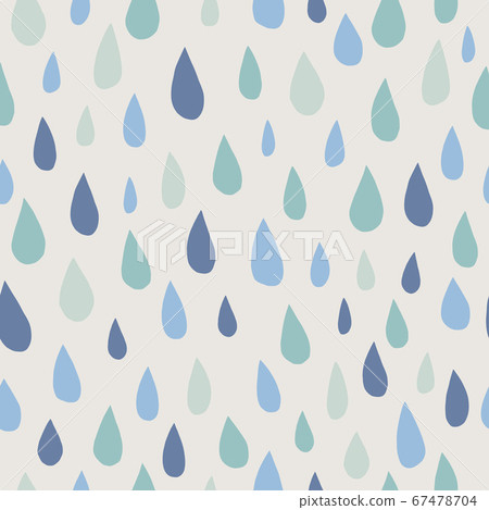 Seamless pattern with drops in scandinavian color 67478704