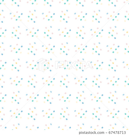 Isolated seamless pattern with polka dot. White 67478713