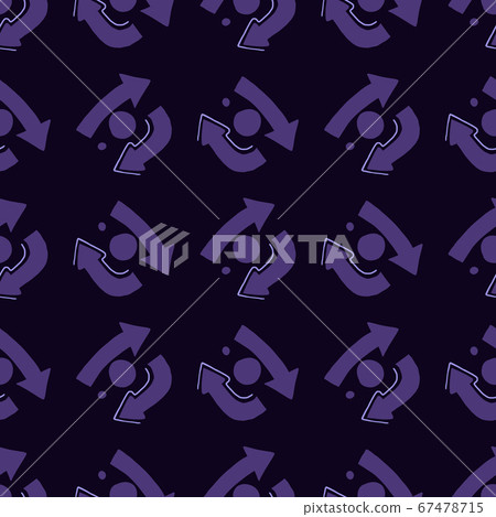 Dark tones seamless pattern with arrows symbol. 67478715