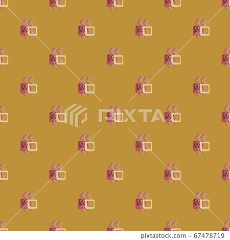 Geometric abstract pattern with zigzag elements 67478719