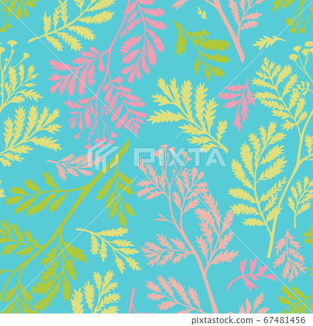 Vector seamless botanical pattern - Stock Illustration [67481456] - PIXTA
