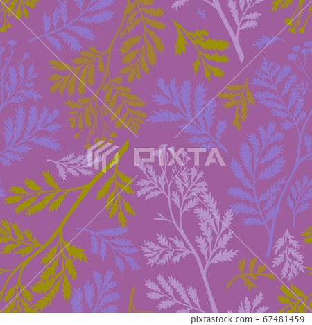Vector seamless botanical pattern - Stock Illustration [67481459] - PIXTA