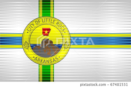 Shiny Grunge flag of the Little Rock Shiny Grunge flag of the Little Rock 67481531