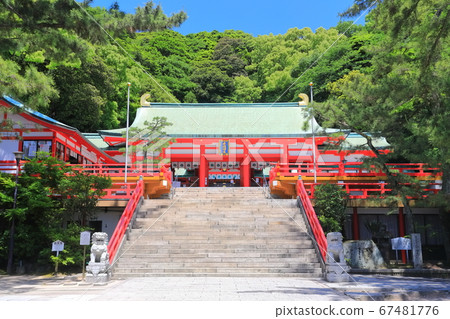 [山口縣]赤羽神社海天在晴朗的天氣下 67481776