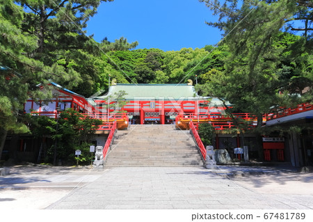 [山口縣]赤羽神社海天在晴朗的天氣下 67481789
