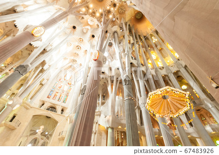 Christ statue of Sagrada Familia Christ statue of Sagrada Familia 67483926